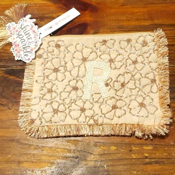 Noor-E-Noire Handcrafted Cosmetic Bag NWT - Picture 1 of 4